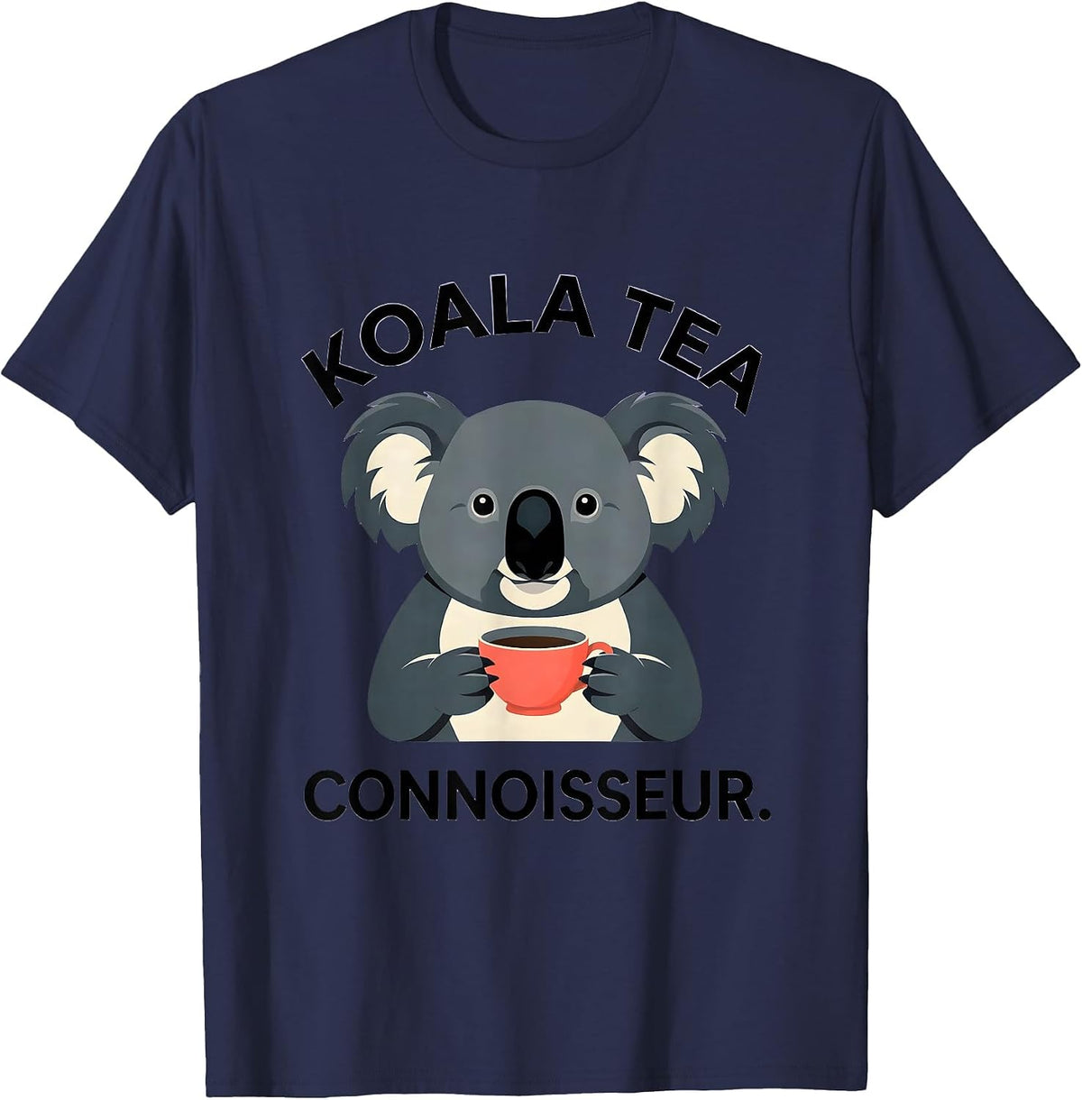 Men's Koala Tea Connoisseur Funny Koala Lover Cute Animal Gift T-Shirt - Navy Blue