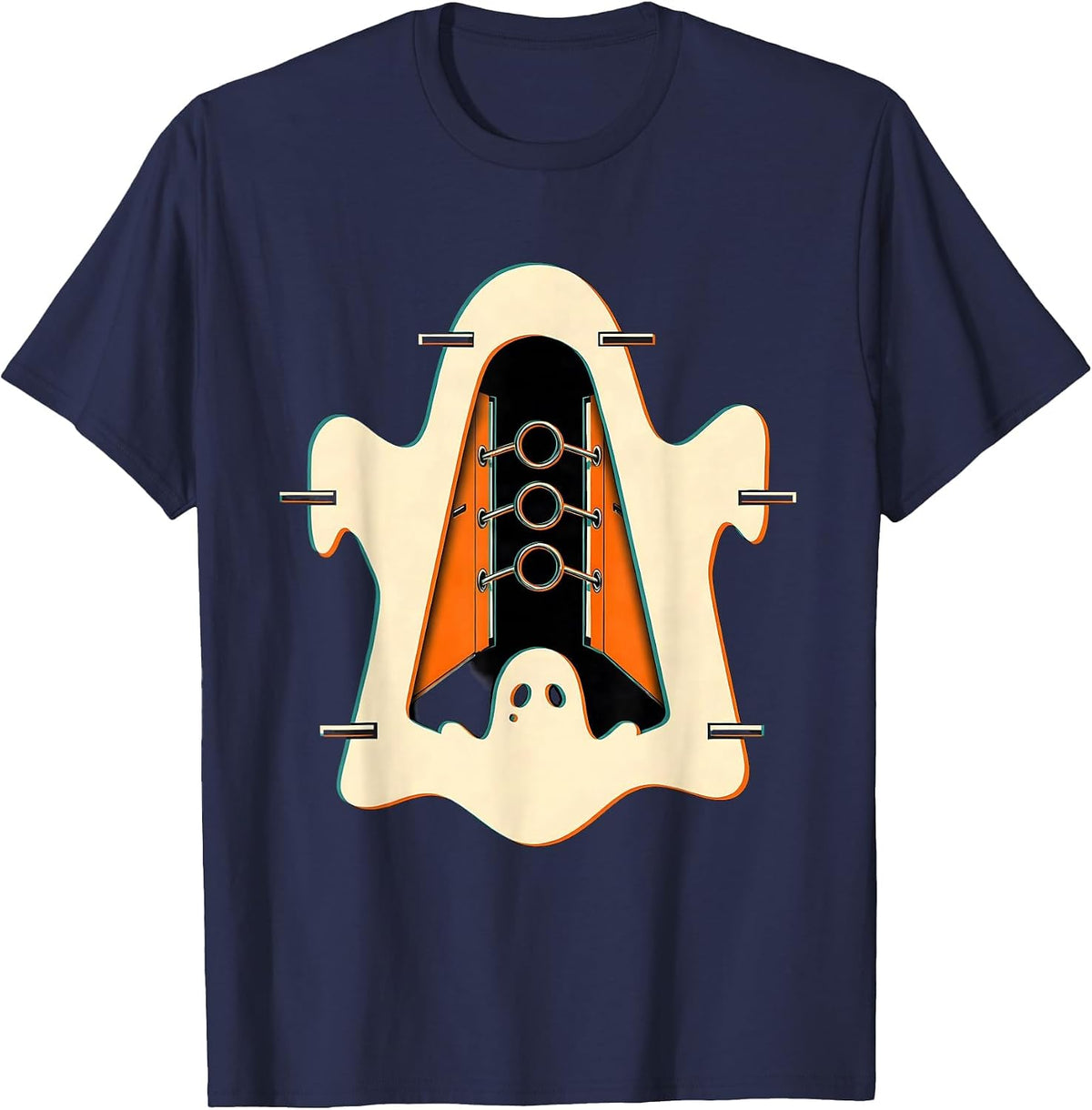 Men's Ghost Binder Para Normal Activities Paraprofessional T-Shirt - Navy Blue