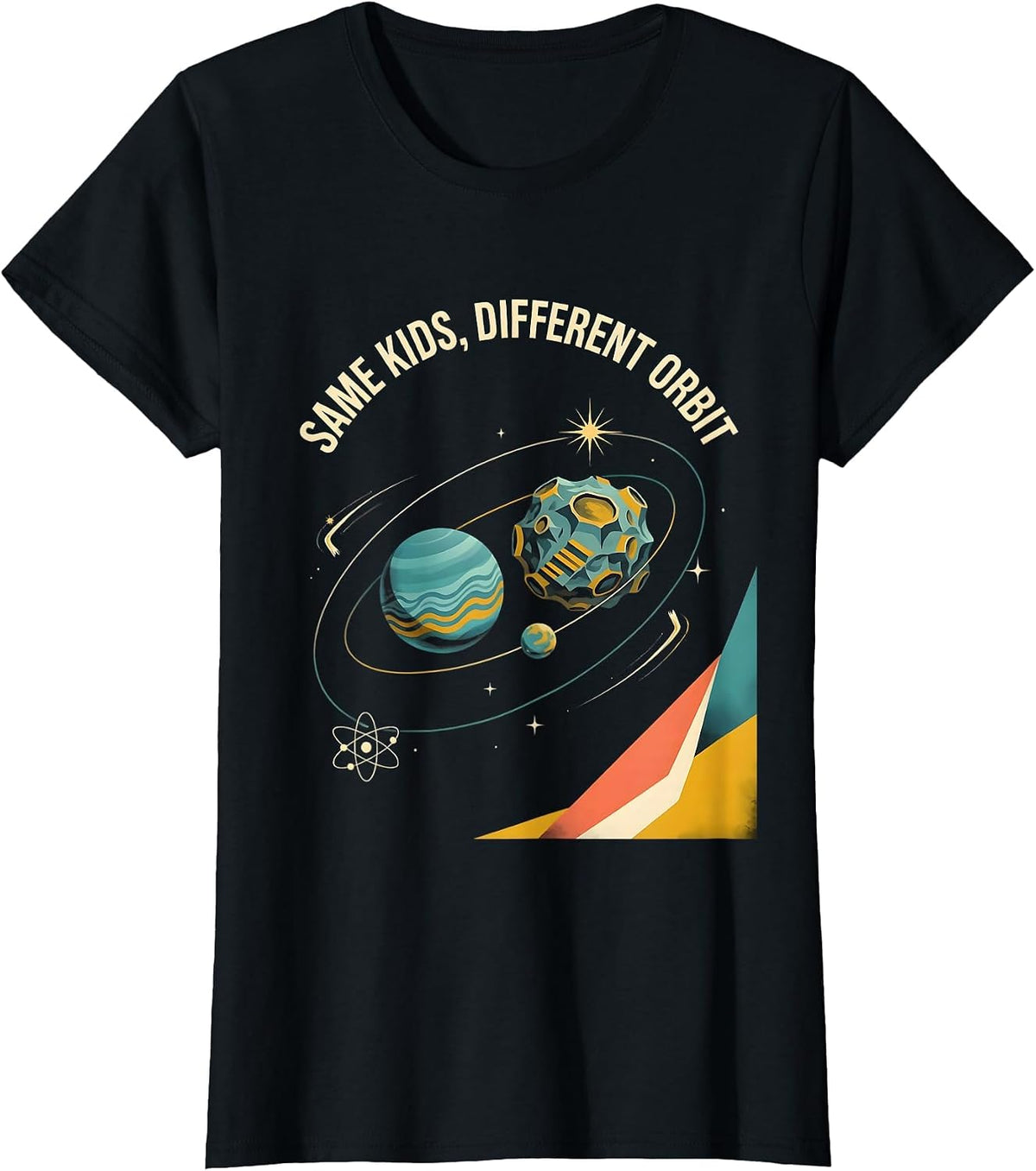 Same Kids Different Orbit Midcentury Modern Special Ed T-Shirt - Black