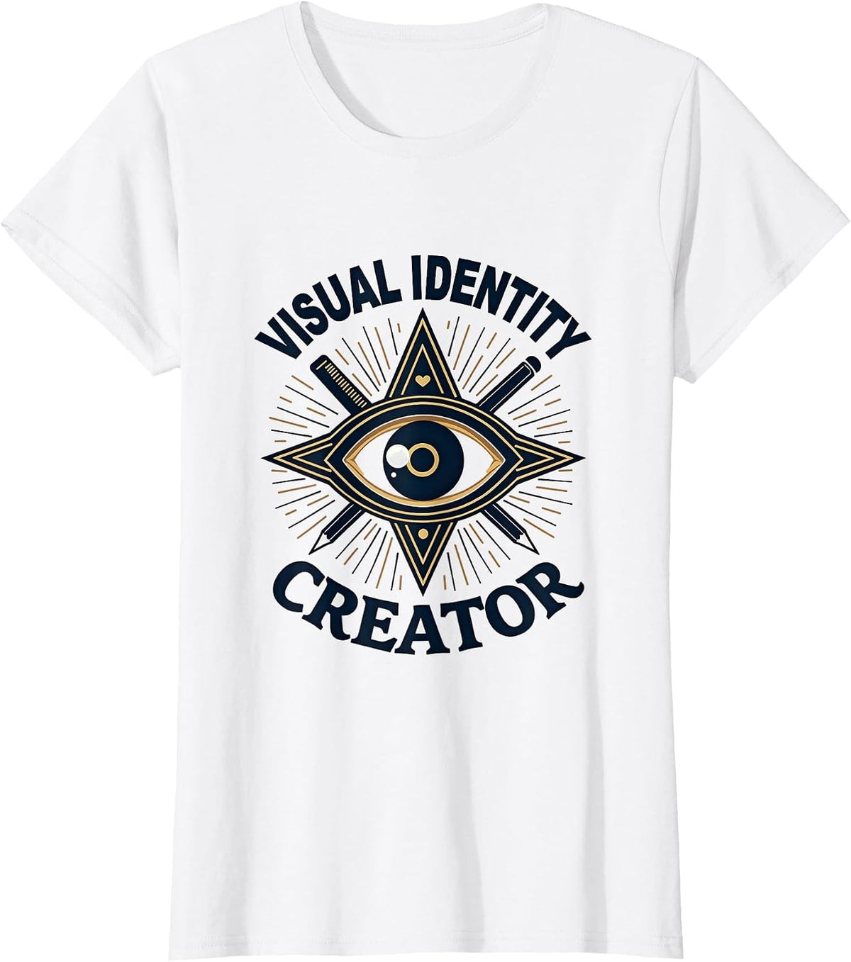 Visual Identity Creator Graphic Design Art T-Shirt - White
