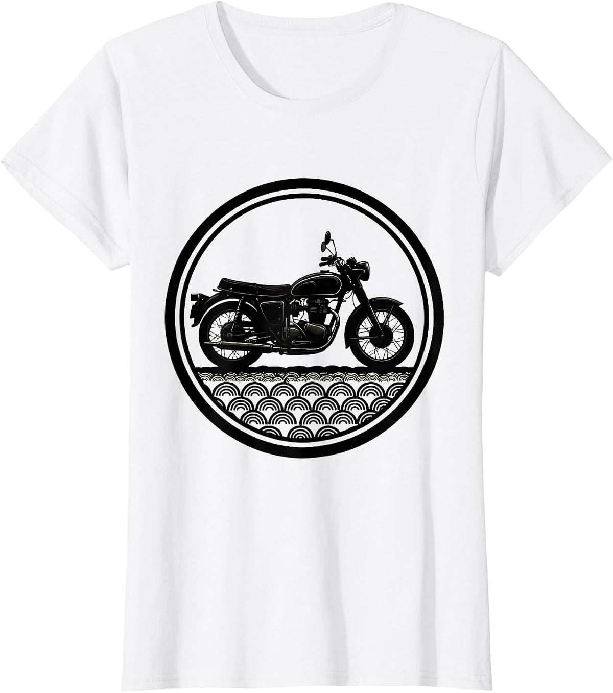 Milwaukee Vintage Motorcycle Cobblestone Street T-Shirt - White