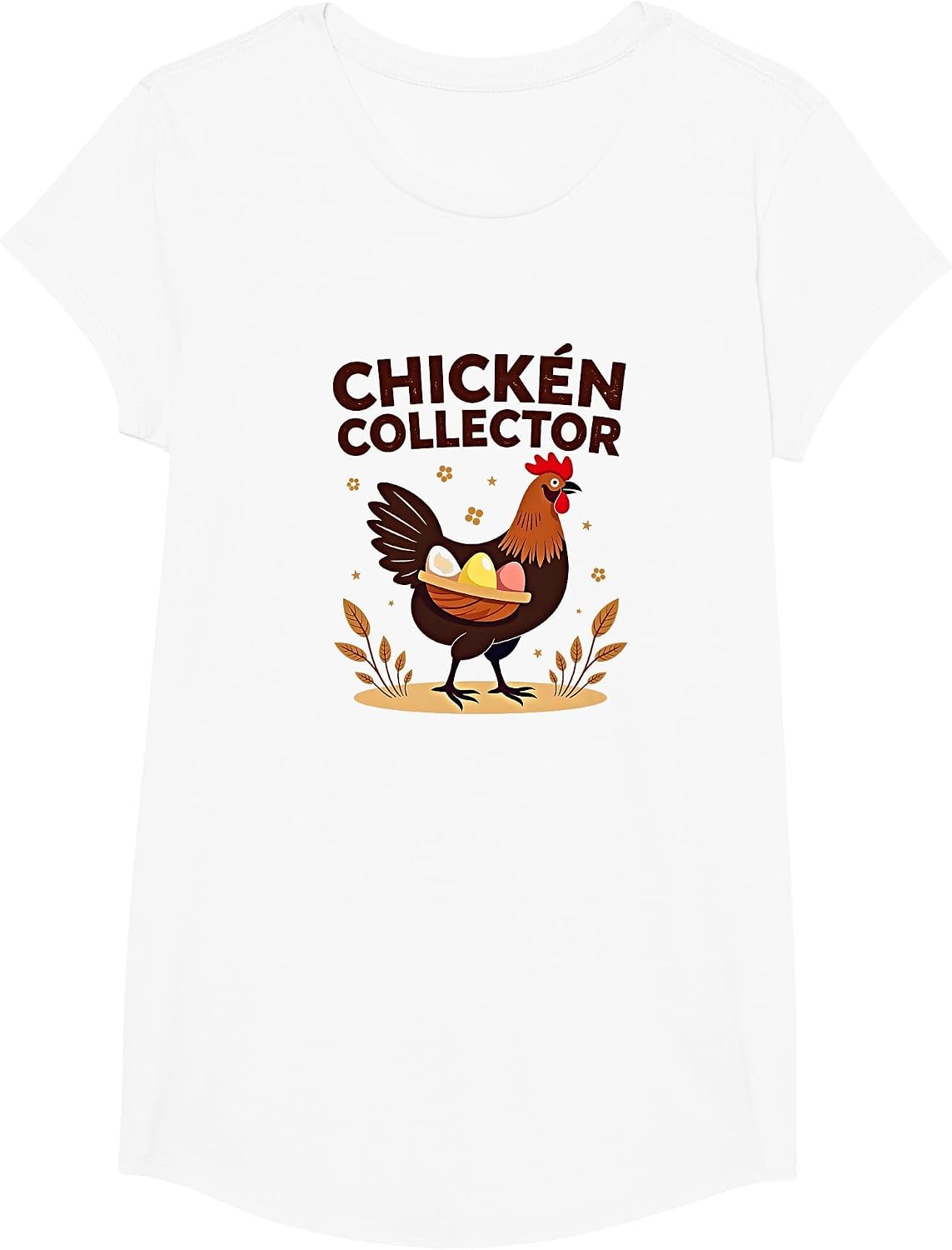 Mademark Chickens & Roosters T-Shirt - Girls White-chicken Collector Funny Farm Lover Rooster Egg Collector