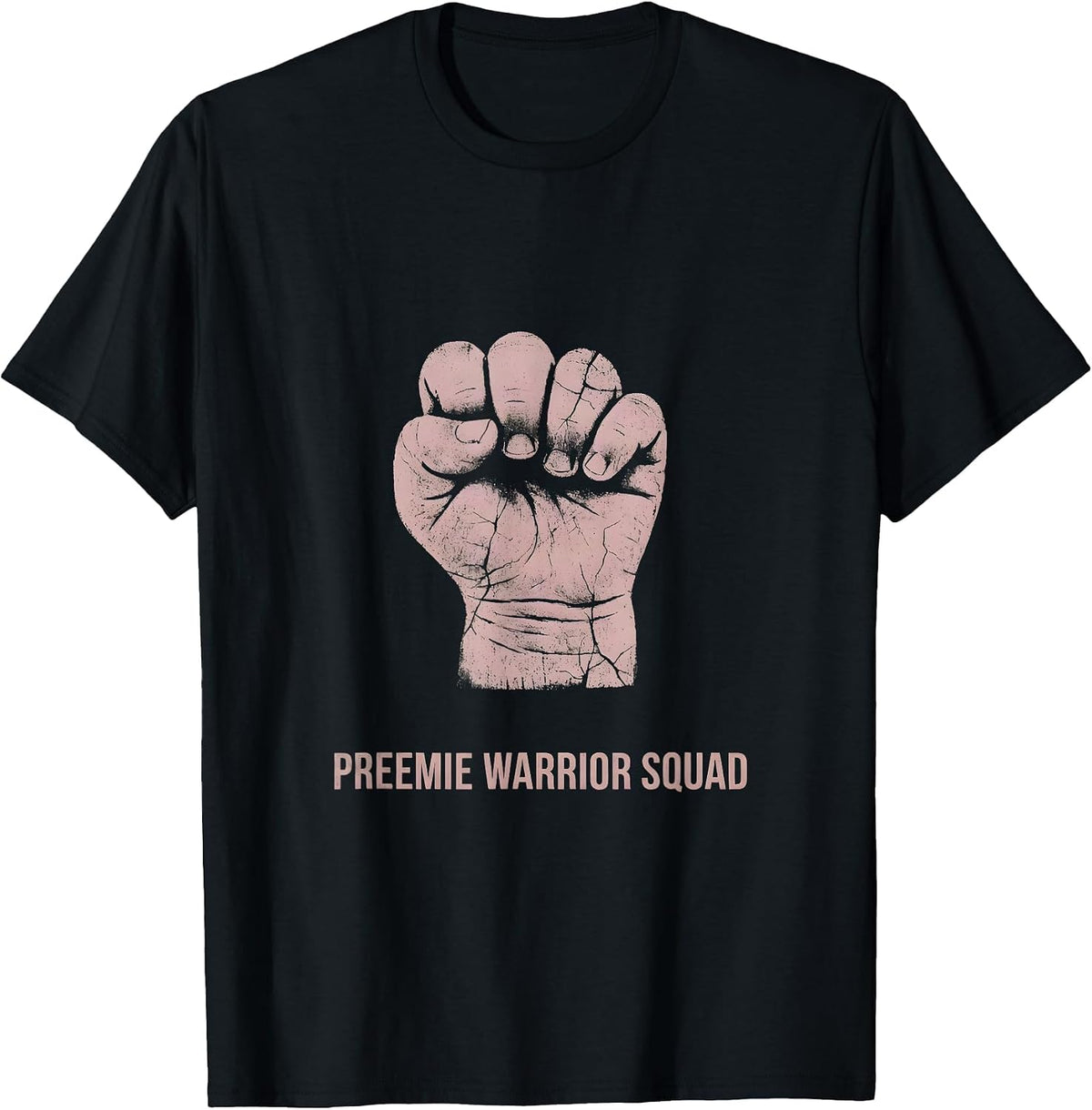 Men's Preemie Warrior Squad NICU Nurse Design T-Shirt - Black