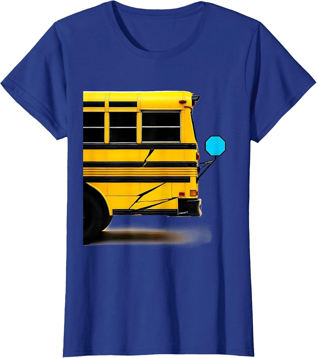 Women's Angular School Bus Driver Humor Appreciation Gift T-Shirt - Royal Blue
