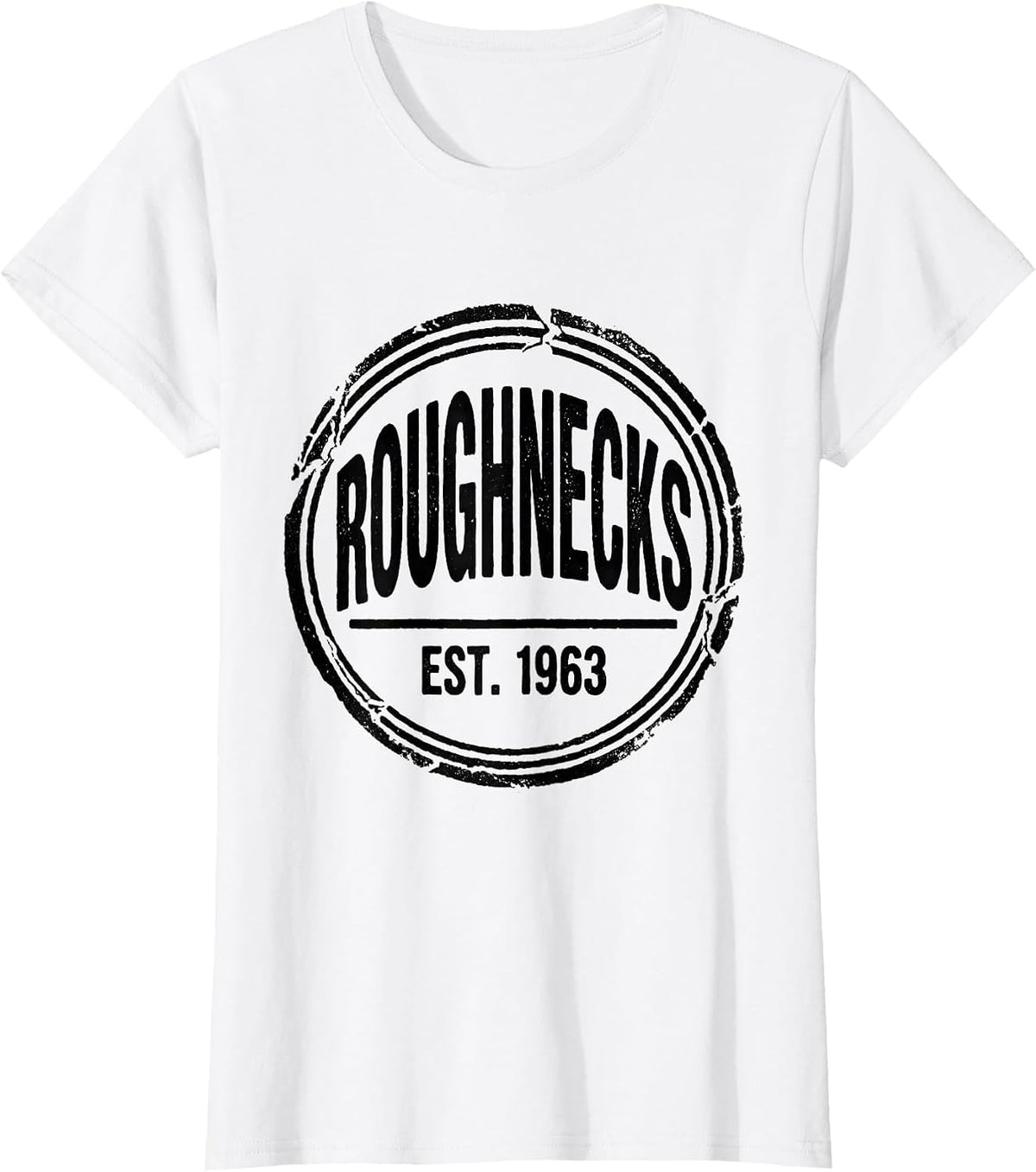 ROUGHNECKS EST. 1963 Vintage Retro Team Name Gift T-Shirt - White