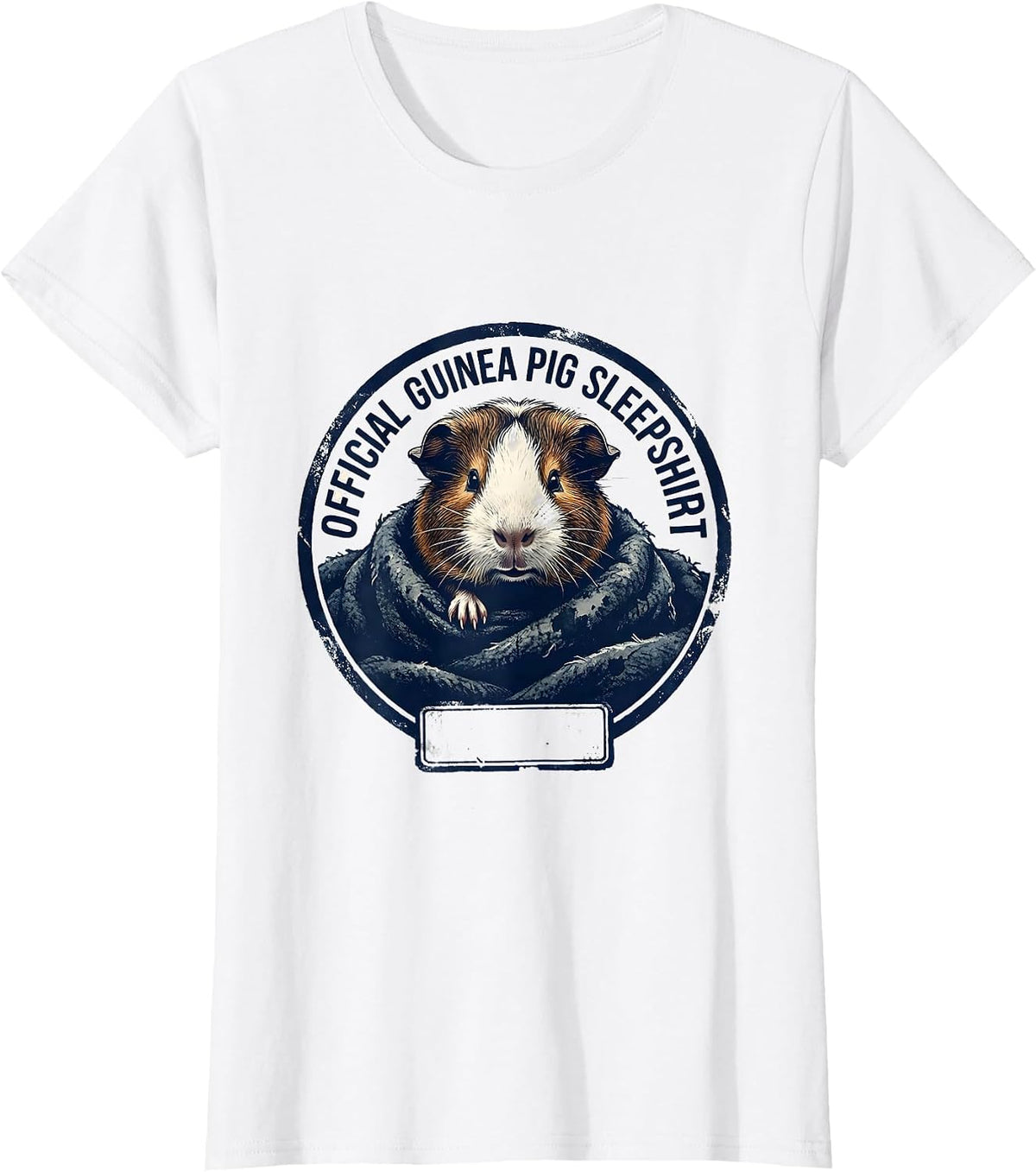 Official Guinea Pig Sleepshirt Cute Animal Lover Pajama Top T-Shirt - White