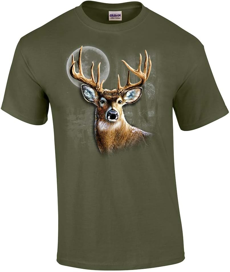 Trenz Shirt Co. Whitetail Deer Wilderness Tee - Military Green