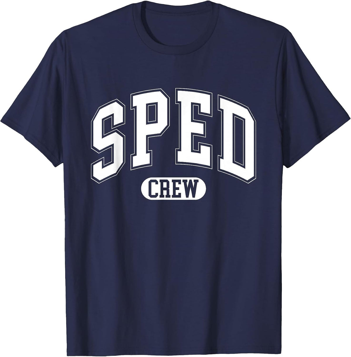 SPED Crew SPED Teacher Back to School Design for Women Men T-Shirt - Navy Blue