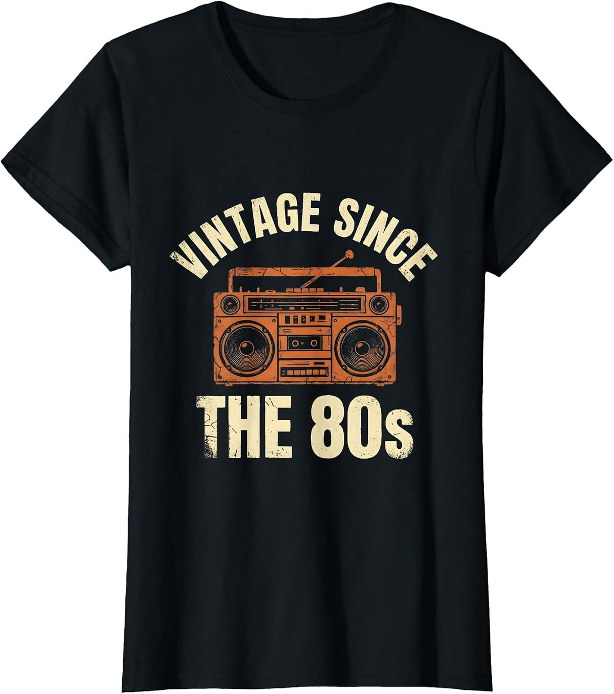 Vintage Since The 80s Retro Men's Design T-Shirt - Black