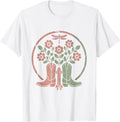 Men's Worn Boots and Fence Post 90s Country Graphic T-Shirt - White