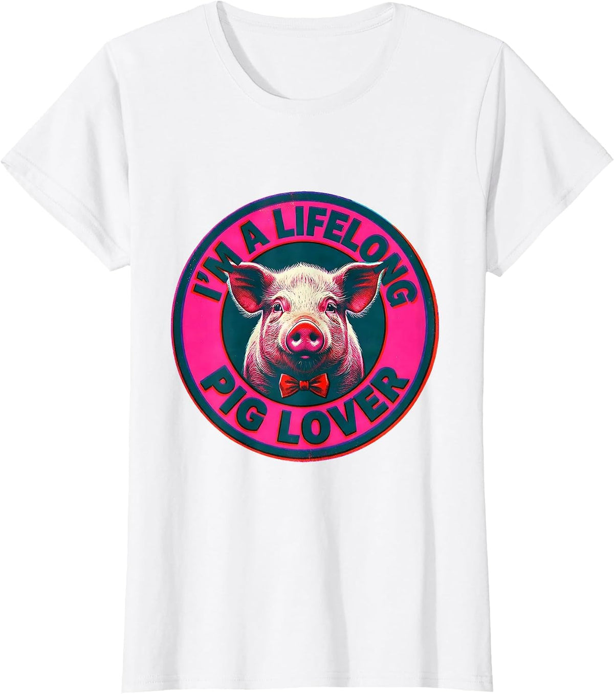 I’m A Lifelong Pig Lover Funny Farm Animal Lover Gift T-Shirt - White