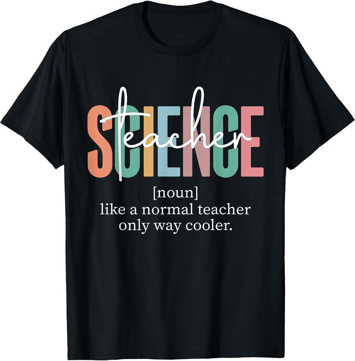 Funny Science Teacher Definition for Women & Men T-Shirt - Black