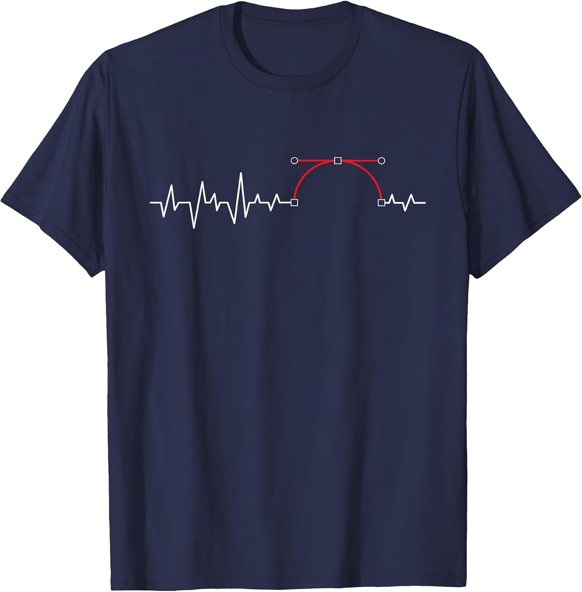 Heartbeat Animator - Cartoonist Motion Designer Illustrator T-Shirt - Navy Blue