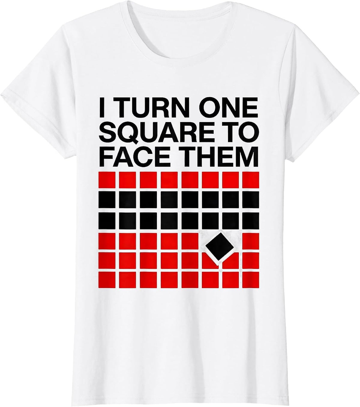 I Turn One Square To Face Them Geometric Special Education T-Shirt - White