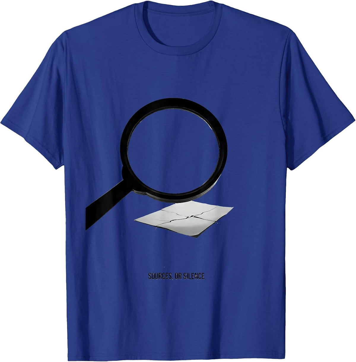 Men's Sources Or Silence Funny History Teacher Classroom Humor T-Shirt - Royal Blue