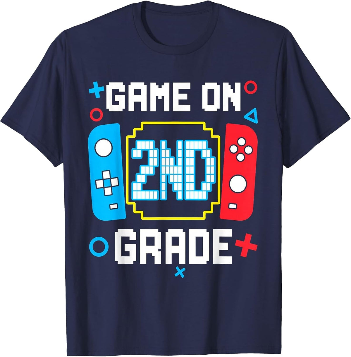 2nd Grade for Boys Back to School First Day of Second Grade T-Shirt - Navy Blue
