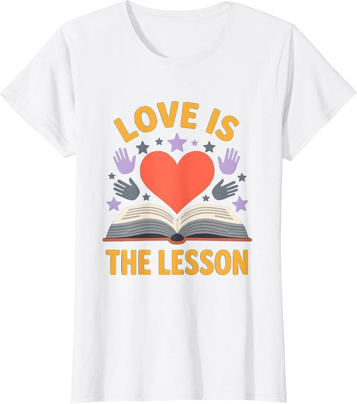 Love Is The Lesson Special Education Teacher T-Shirt - White