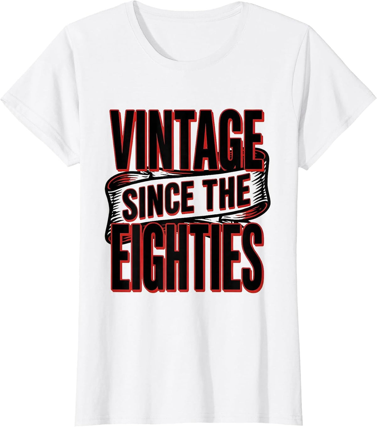 Vintage Since The Eighties Retro 80s Design T-Shirt - White