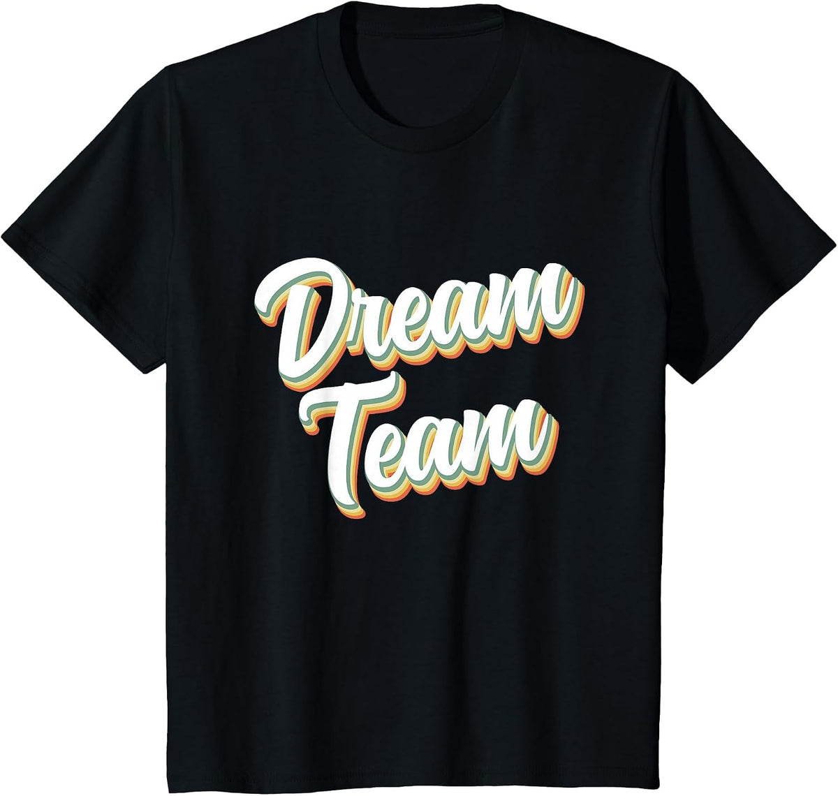 Retro Dream Team Shirt Teacher Student 1st Day Back 2 School T-Shirt - Black