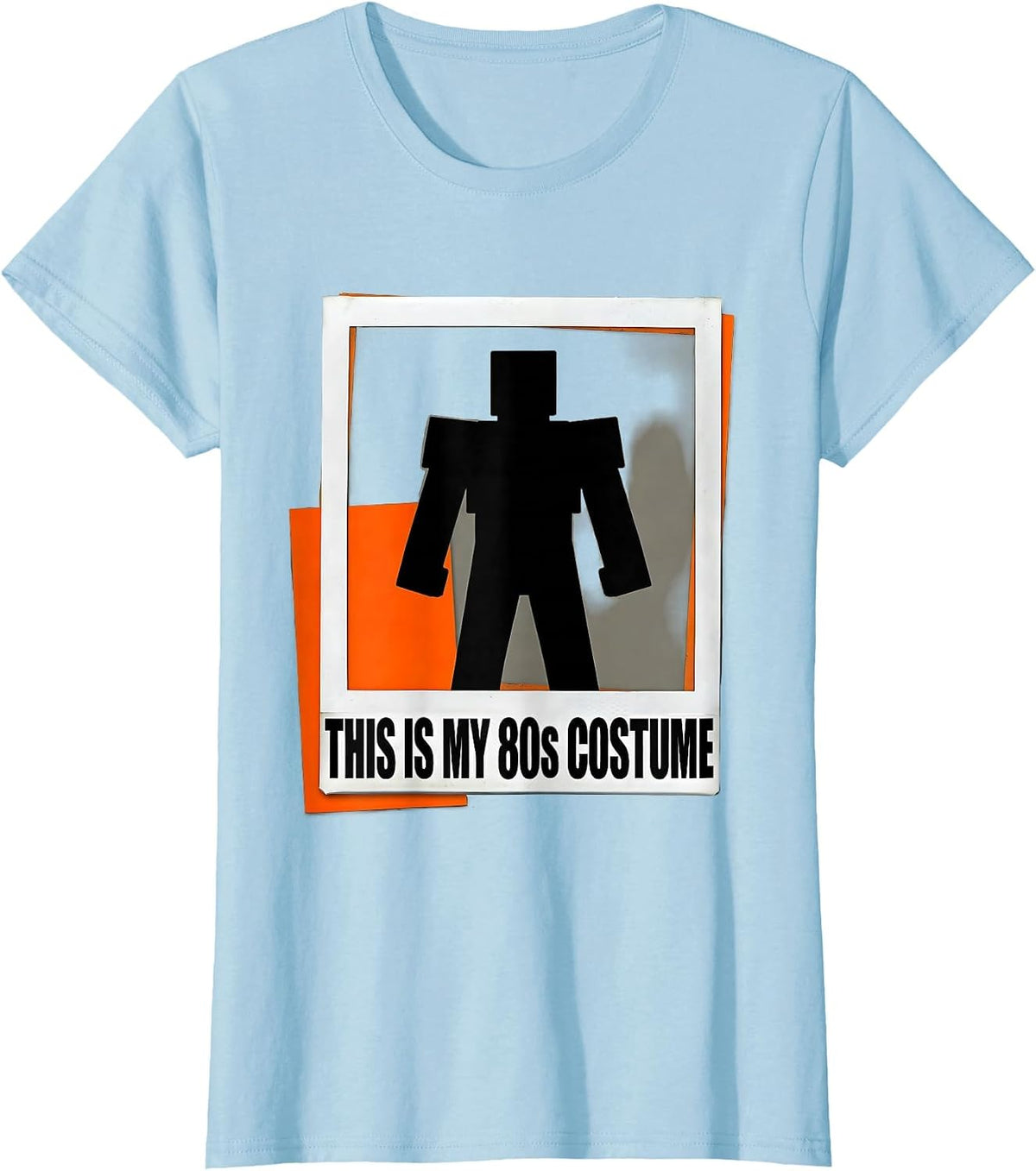 Women's This Is My 80s Costume Funny Retro Party Throwback Nostalgia T-Shirt - Baby Blue