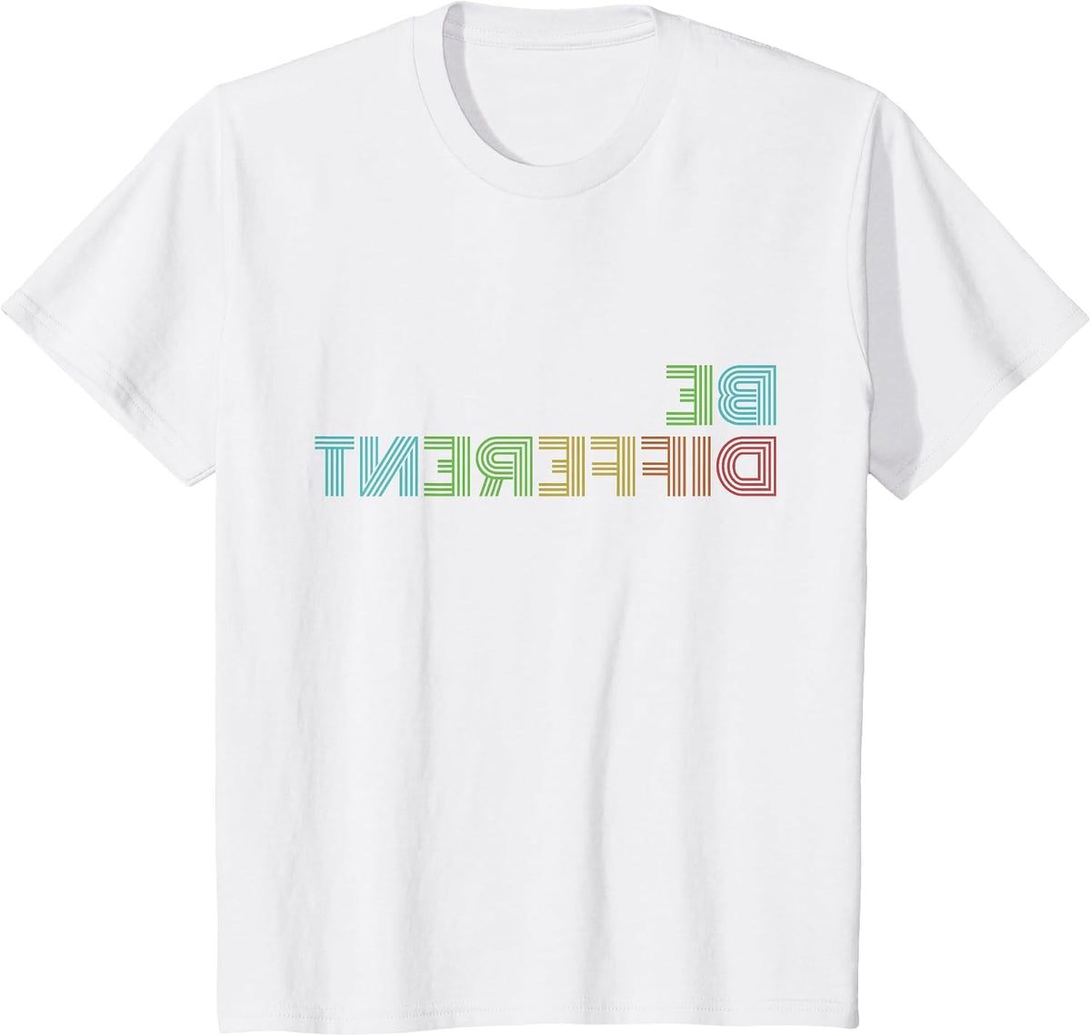 Be Different I'm Not for Everyone Funny Introvert Backwards T-Shirt - White