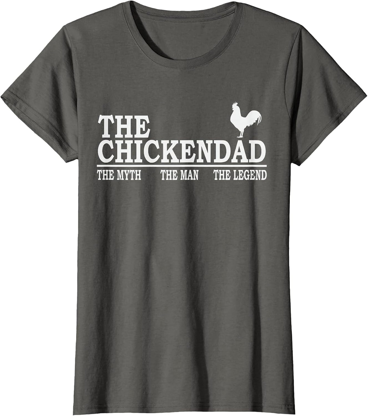 Chicken Dad Farmer Funny Chicken Lover Poultry Daddy T-Shirt - Asphalt Grey
