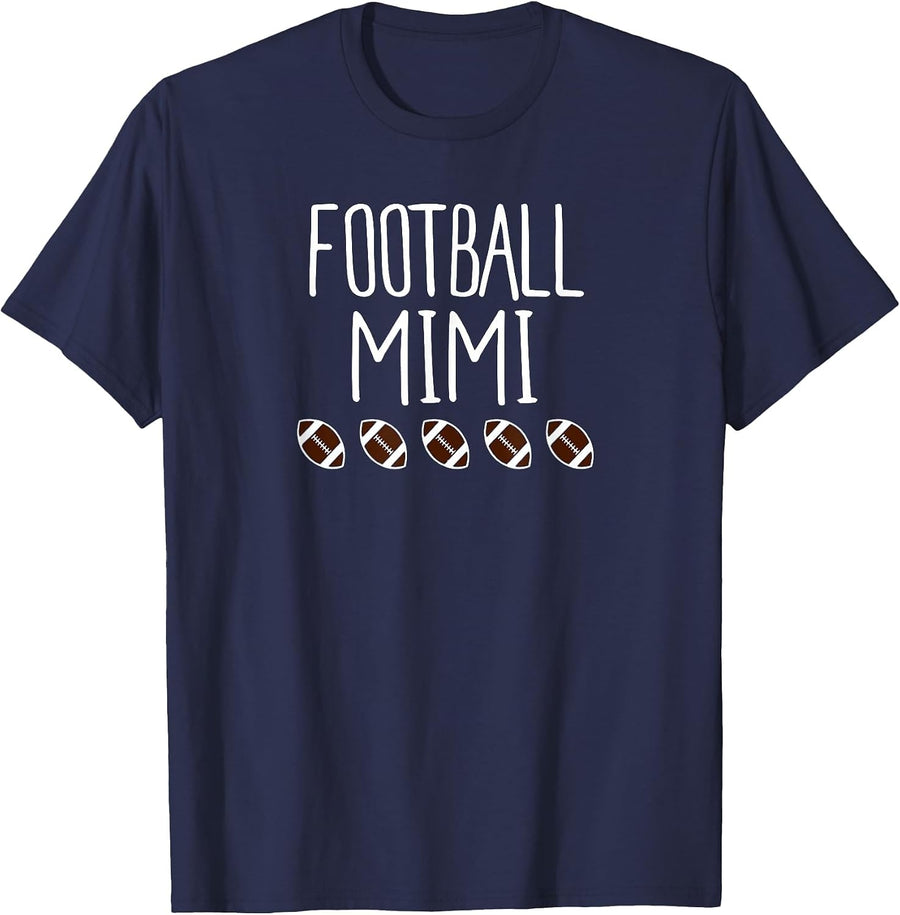 Cute Football Mimi Shirt Sports Shirt T-Shirt - Navy Blue