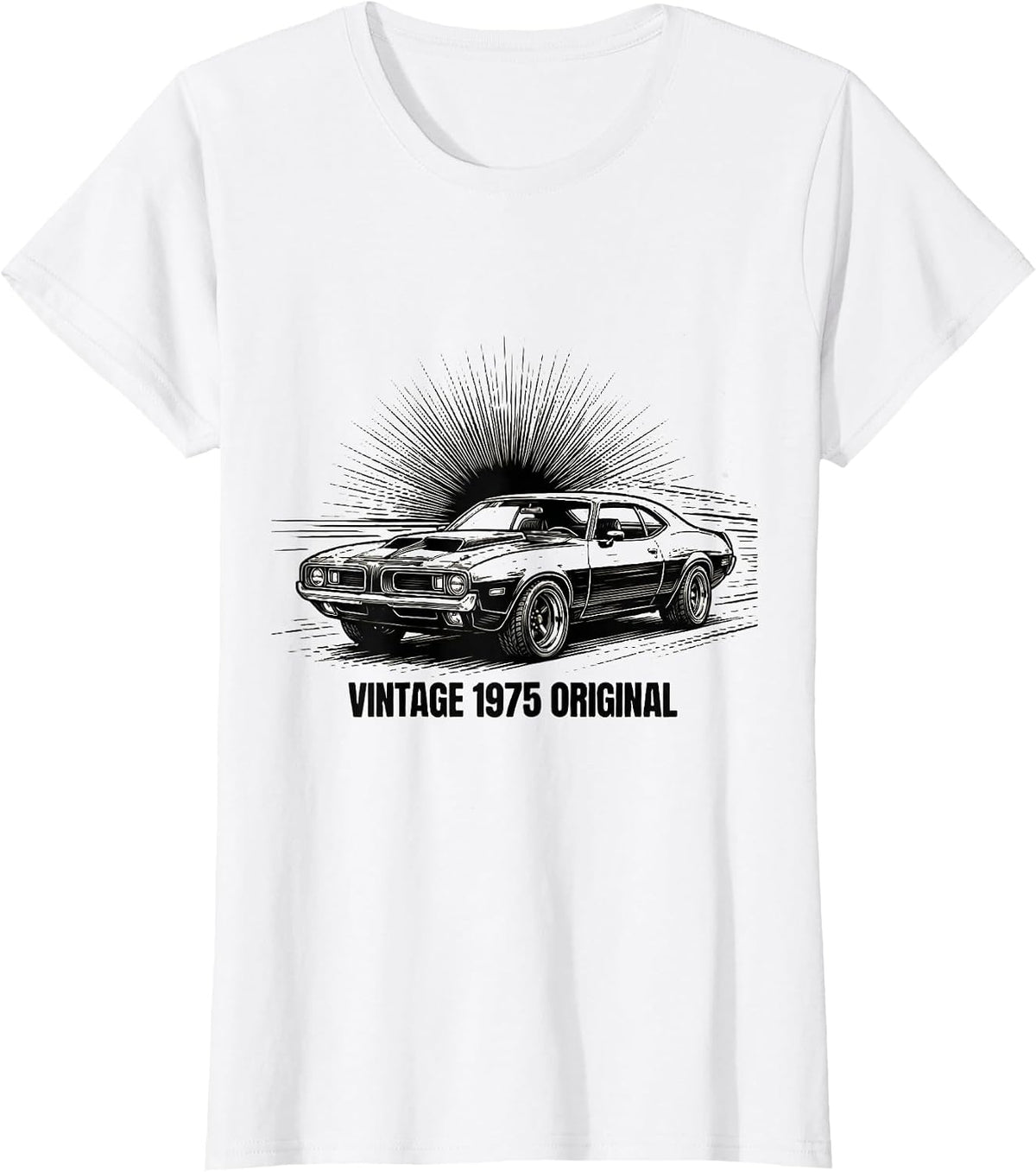 Vintage 1975 Original Classic Retro Birthday Design T-Shirt - White