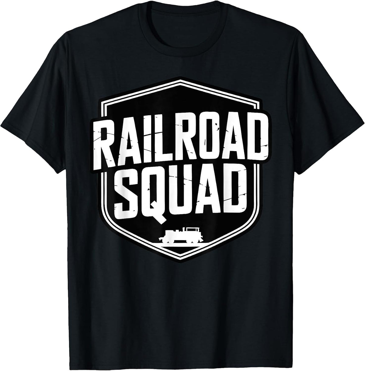 Miniature Railroad Club Model Train T-Shirt - Black
