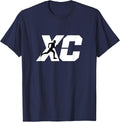 Cross Country Running XC Runner T-Shirt - Navy Blue