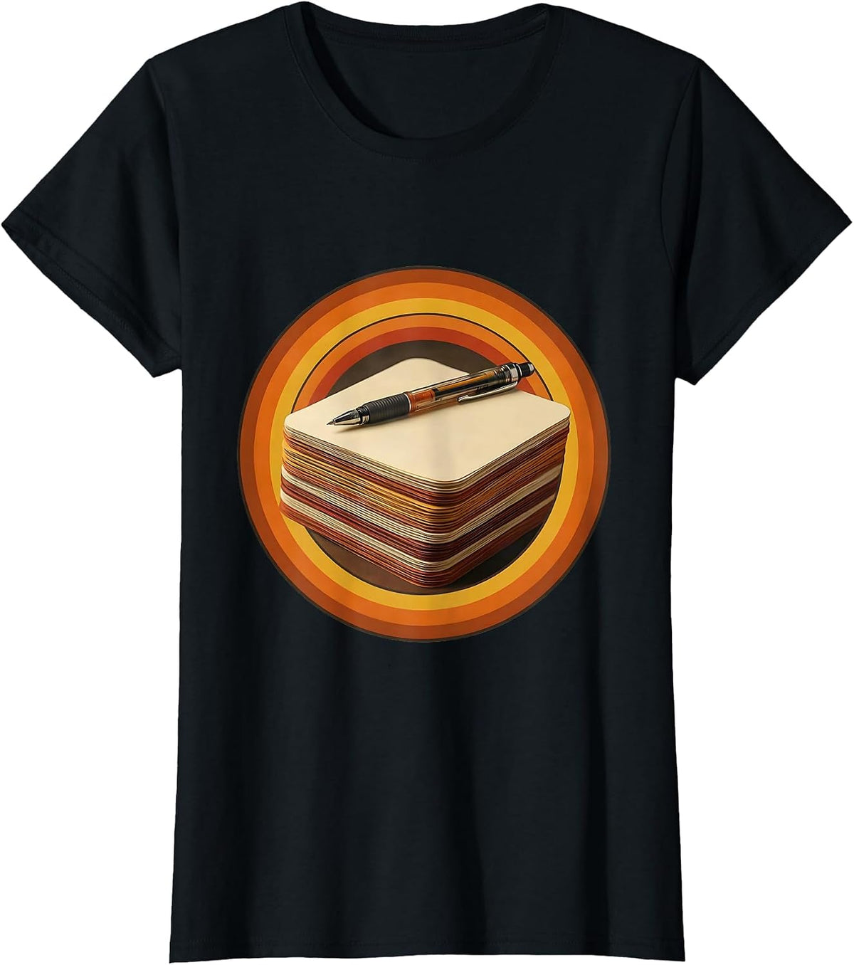 Women's 2nd Grade Teacher Graded Papers Illustration T-Shirt - Black