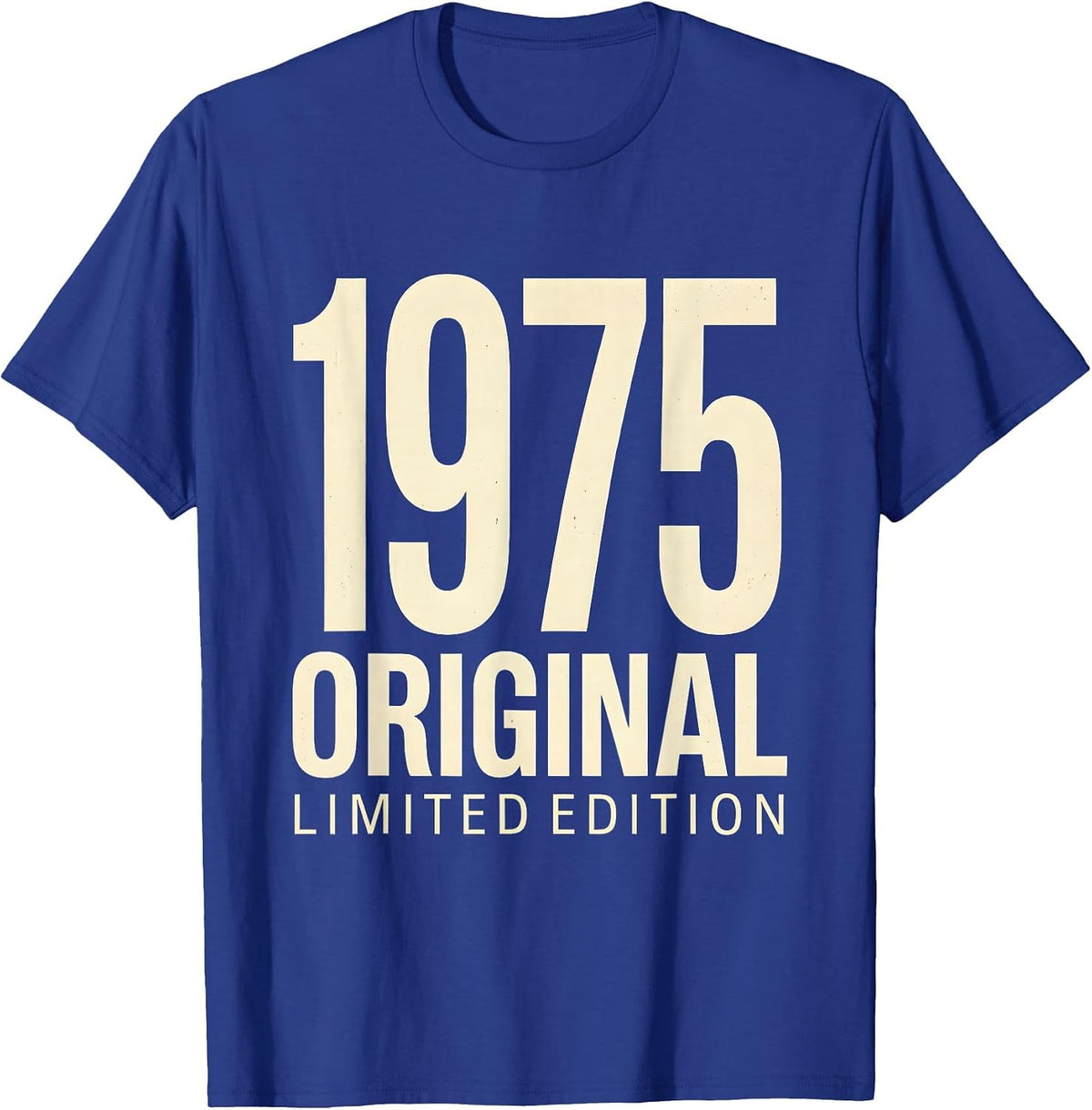 Vintage 1975 Original Limited Edition Men's Design T-Shirt - Royal Blue
