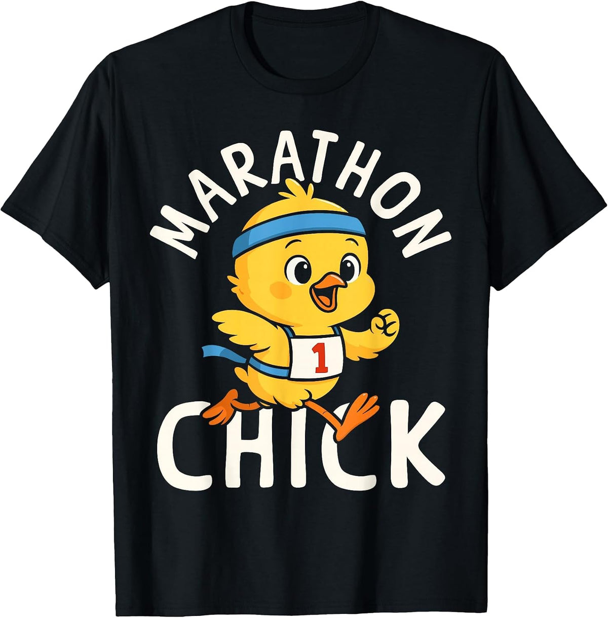 Running Runner Half Marathon Chicken Girl Vintage Marathon T-Shirt - Black
