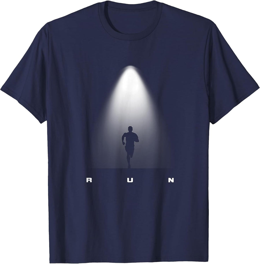 Runner Running T-Shirt - Navy Blue