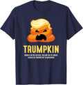 Trumpkin Poop Funny Halloween T-Shirt - Navy Blue