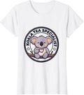 Women's Koala Tea Specialist Cute Kawaii Koala Lover Animal Pun T-Shirt - White