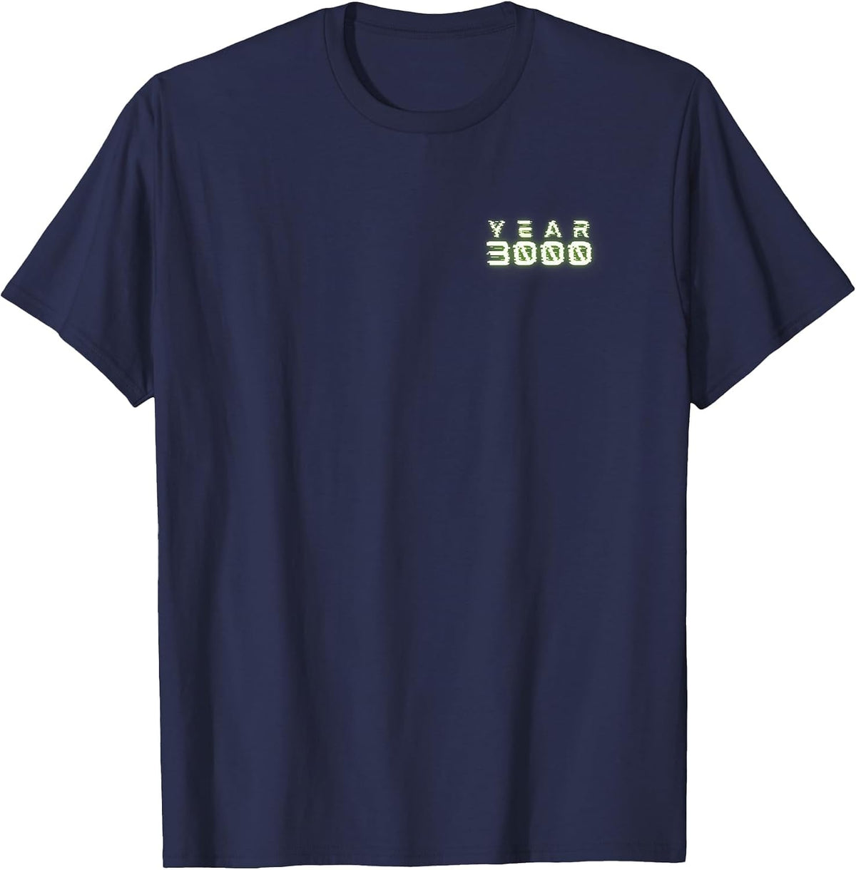 Year 3000 Future T-Shirt Cool Stylish and Creative Tee T-Shirt - Navy Blue
