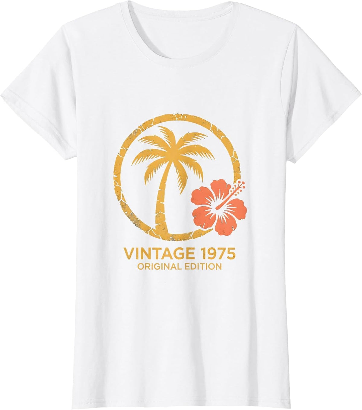 Vintage 1975 Original Edition Classic Design T-Shirt - White