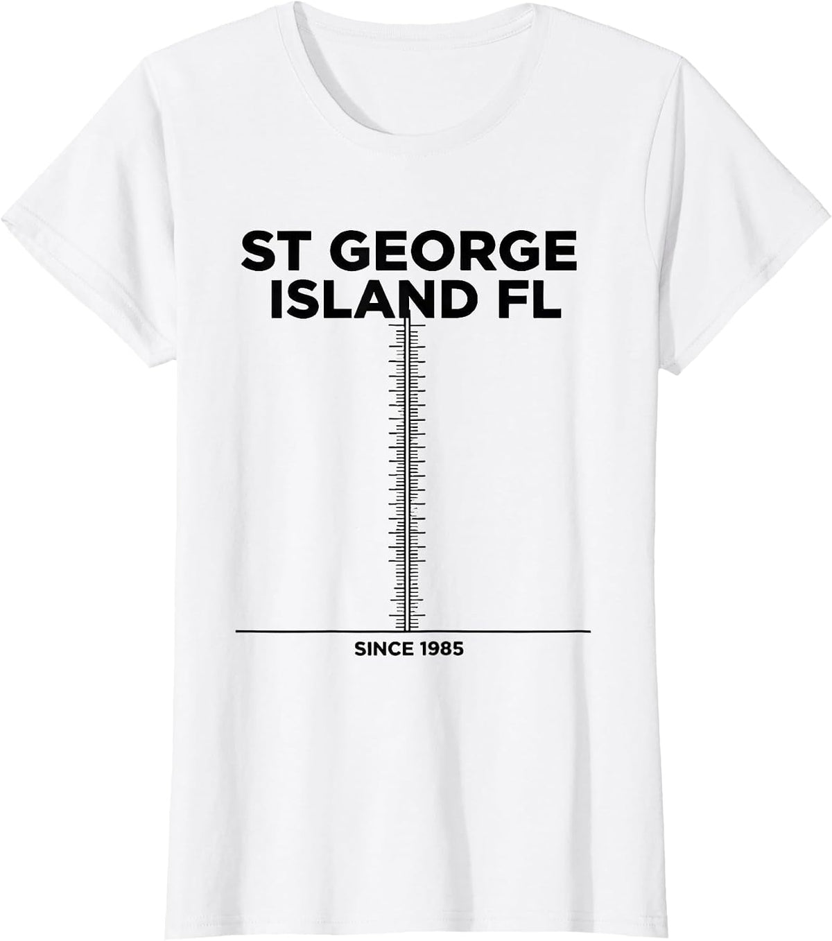 ST GEORGE ISLAND FL SINCE 1985 Vintage Florida Souvenir T-Shirt - White
