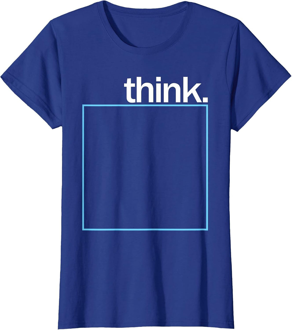 Think Outside The Box T-Shirt - Royal Blue