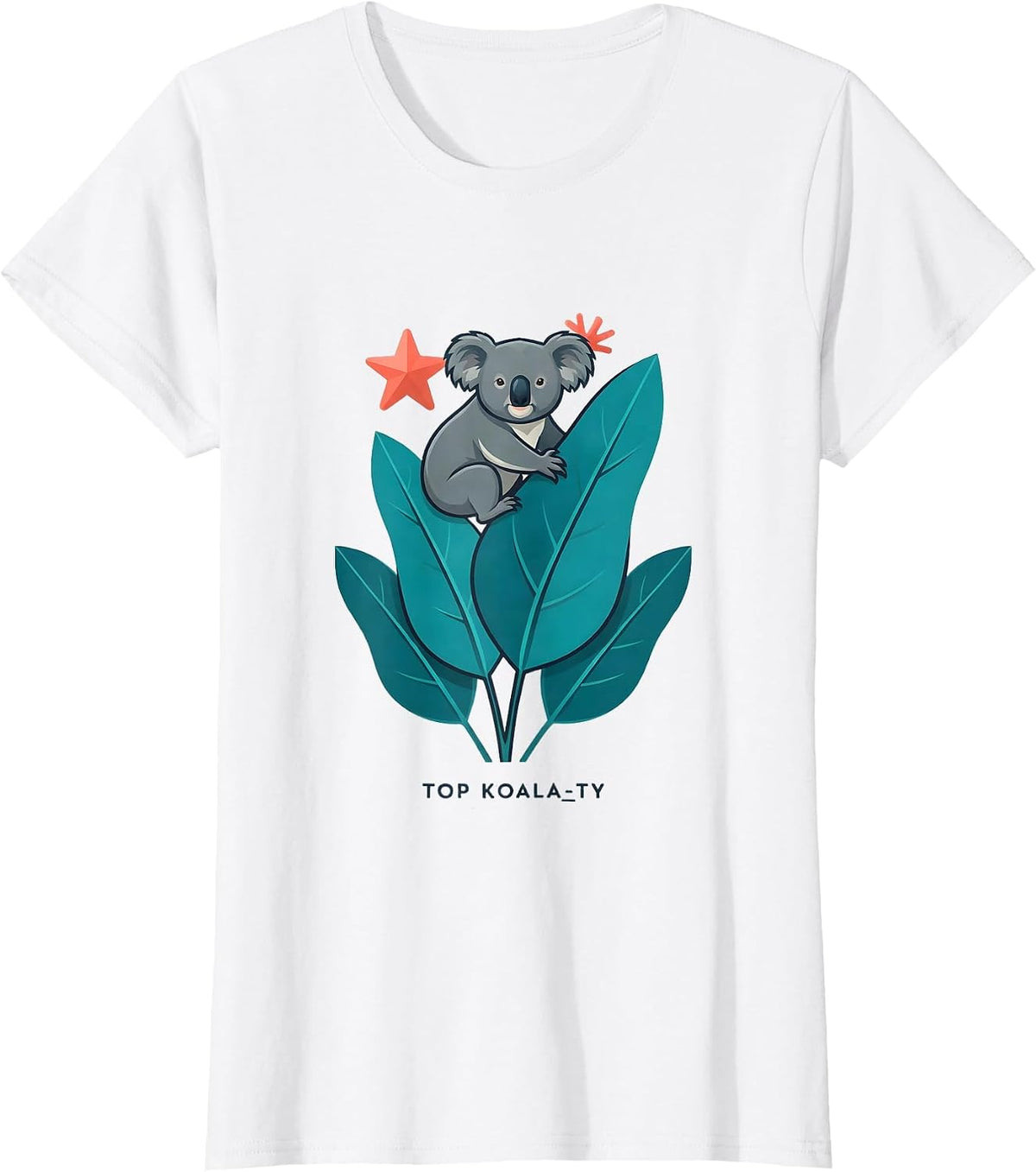 Top Koala-ty Funny Koala Lover Animal Pun Humor T-Shirt - White