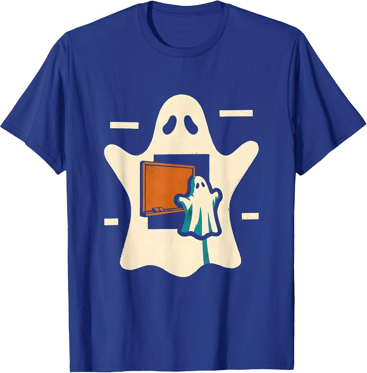 Ghost Para Normal Activities Paraprofessional Halloween T-Shirt - Royal Blue