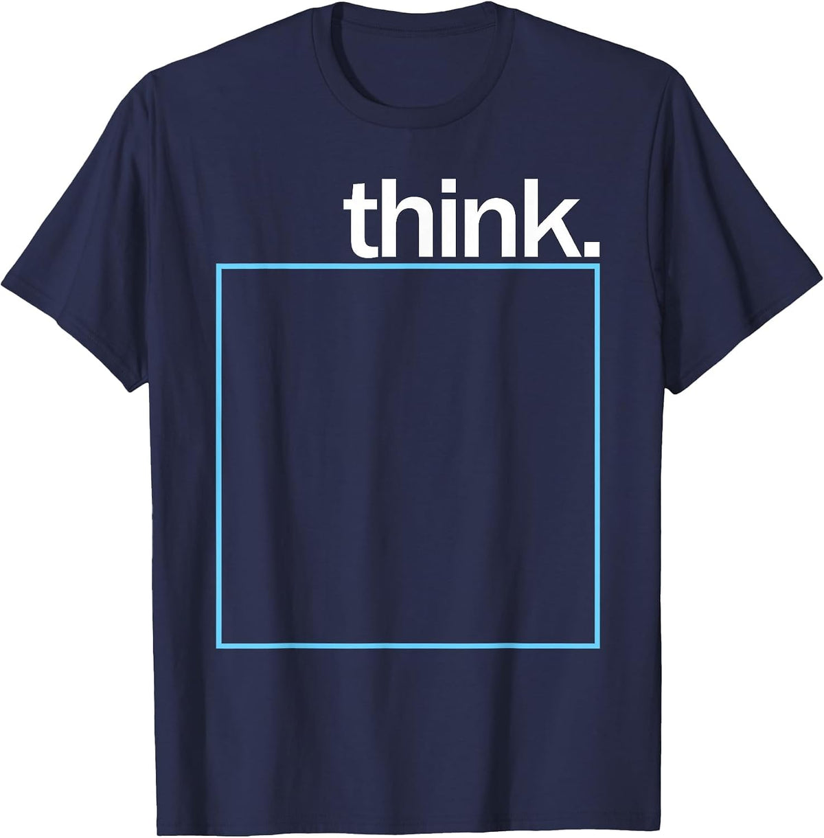 Think Outside The Box T-Shirt - Navy Blue