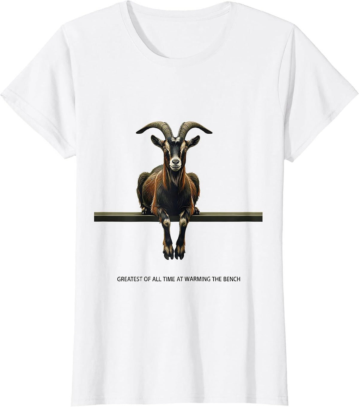 Greatest Of All Time At Warming The Bench Funny T-Shirt - White