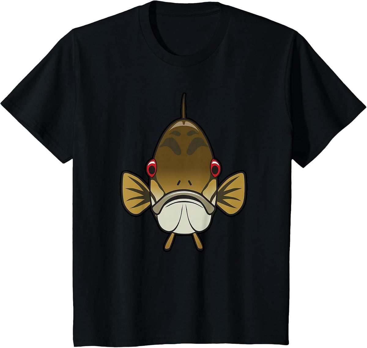 Fishing Forward Smallmouth Bass T-Shirt T-Shirt - Black