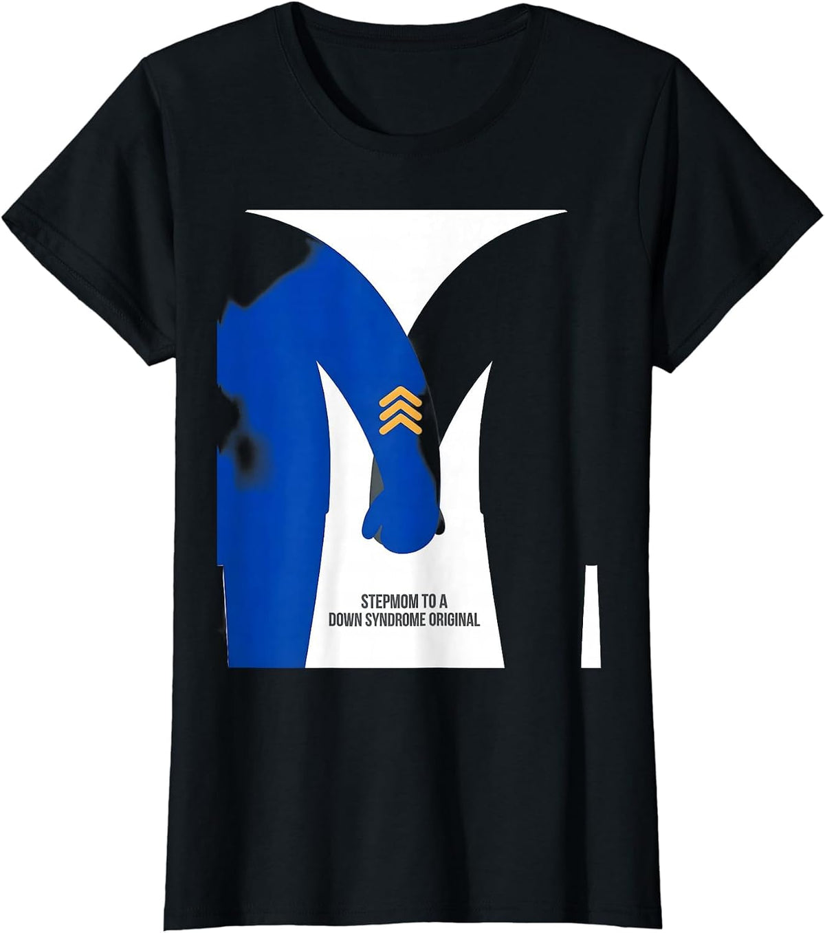 Stepmom To A Down Syndrome Original Family Support Awareness T-Shirt - Black