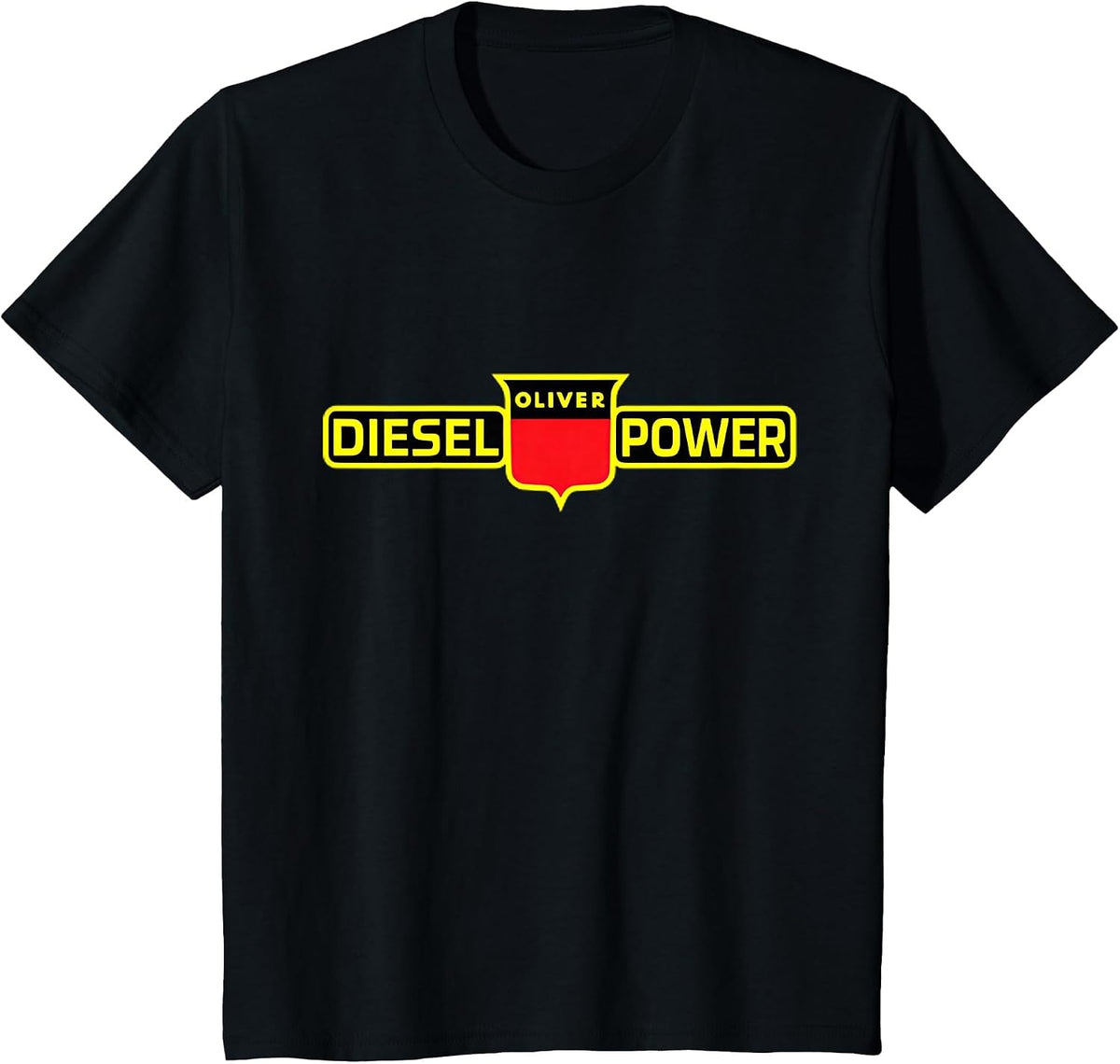 Oliver Tractor Diesel Power Tractor Vintage T-Shirt - Black