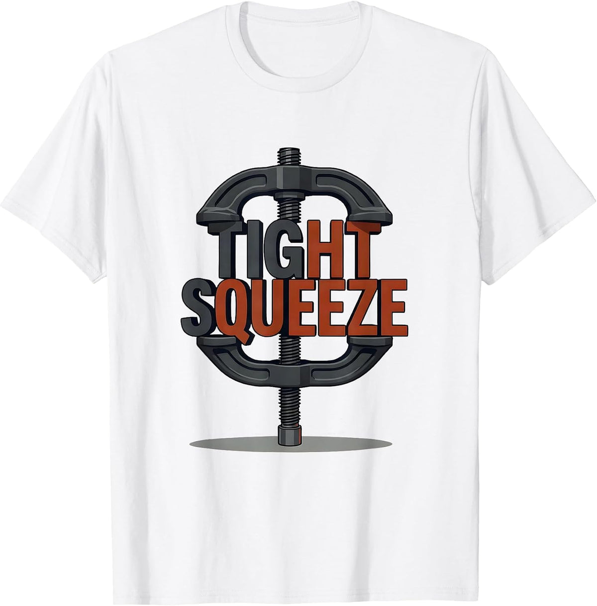 Men's Tight Squeeze Rugged Oilfield Worker Gift for Operators T-Shirt - White