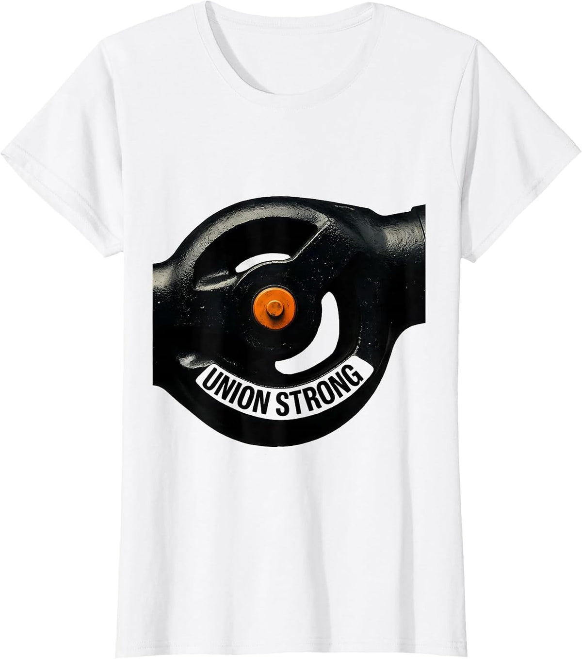 Women's Union Strong Skilled Trades Labor Worker Pride T-Shirt - White