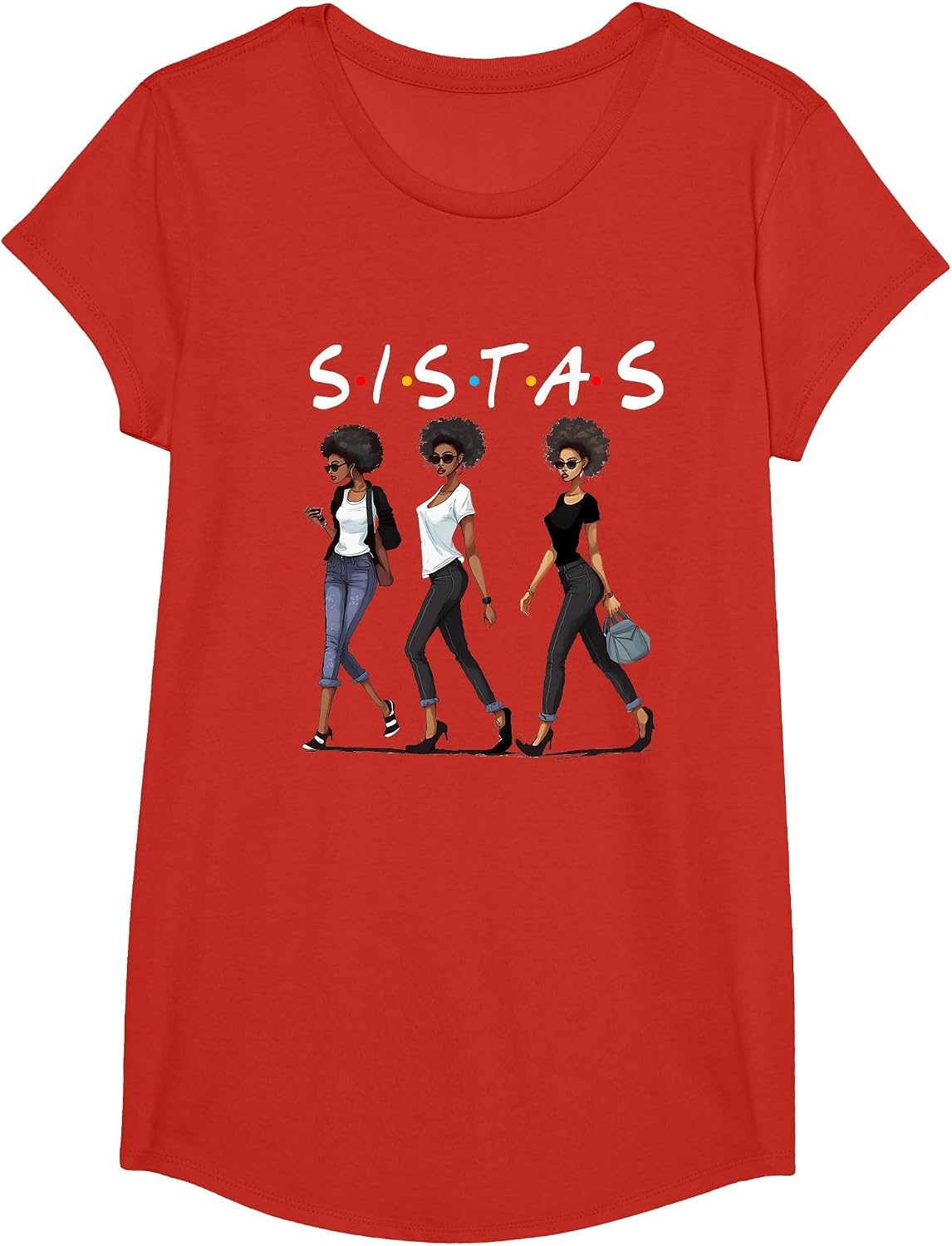 African American Shirts for Women Pride Black Girl Magic T-Shirt - Girls Red